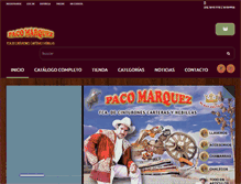 Tablet Screenshot of pacomarquez.com.mx